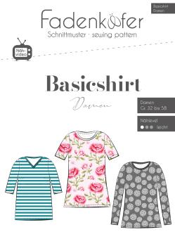 Papierschnittmuster - Basicshirt Damen